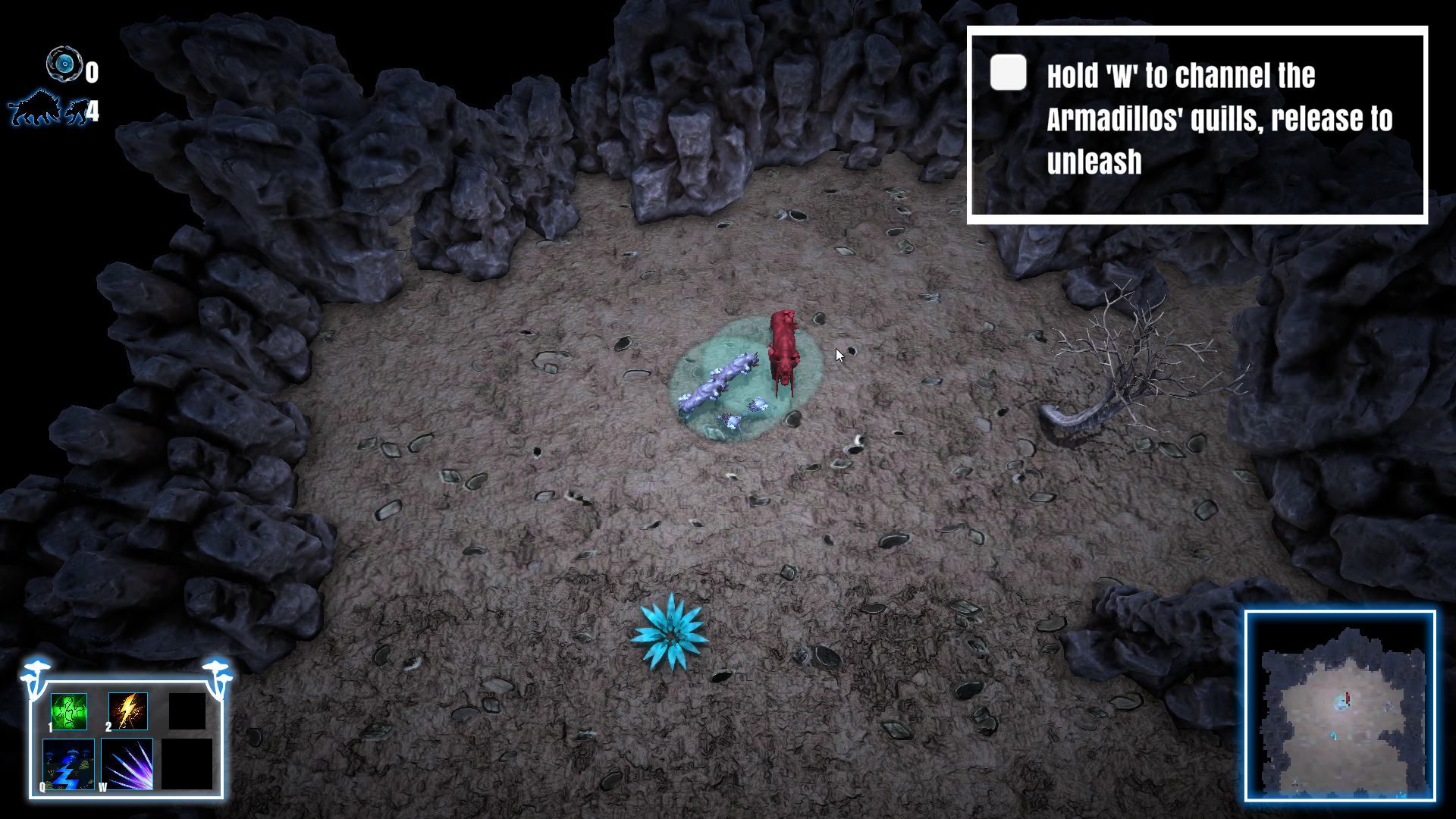 Screenshot of the Tutorial in Hive Mind